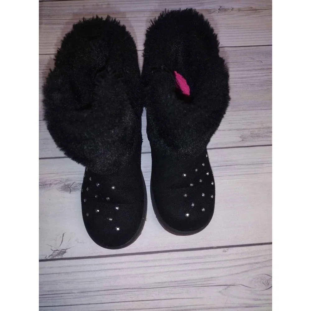 Girls black twinkle toes boots‎ size 9